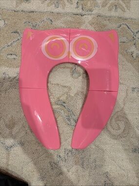 Kids Pink Owl Toilet Seat Trainer - Pint-Sized Potty Aid